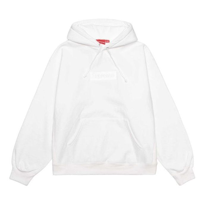 Supreme FW23 Box Logo Hooded Sweatshirt 'White' 166926 sold by KicksCrew