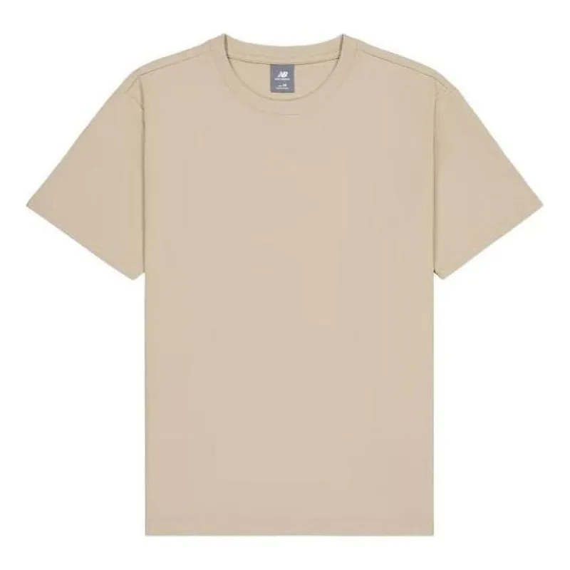 New Balance Cotton T-Shirt 'Stoneware' AMT41653-SOT made by New Balance