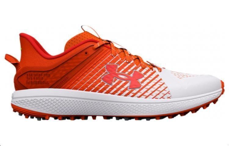 Under Armour Yard Turf Baseball Shoes 'Orange White' 3025593-800 sold by KicksCrew product image thumbnail 2