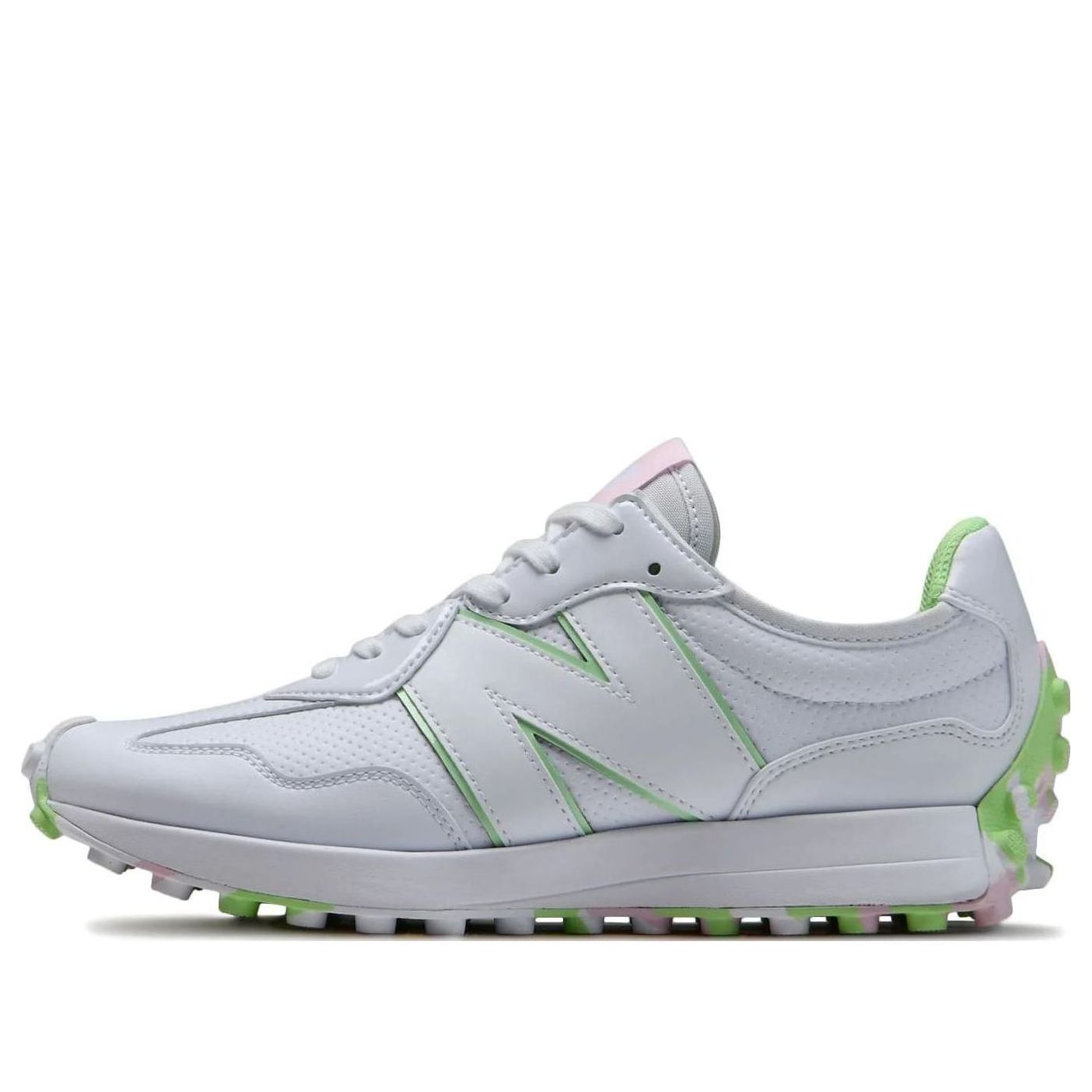 (WMNS) New Balance 327 'White Pink Green' WGS327WM sold by KicksCrew