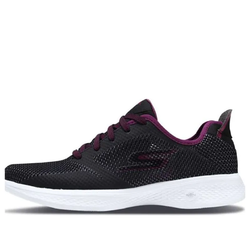 (WMNS) Skechers Go Walk 4 'Black Purple' 14935-BKPR sold by KicksCrew