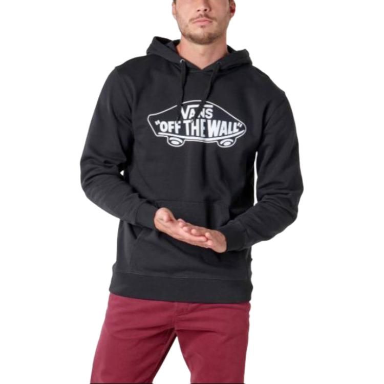 Vans Pullover Hoodie 'Black White' VN0A45CKBLK sold by KicksCrew product image thumbnail 2