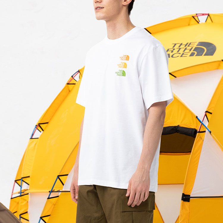 THE NORTH FACE SS21 Tri Logo Shirt 'White' NF0A7QRF-FN4 sold by KicksCrew product image thumbnail 4