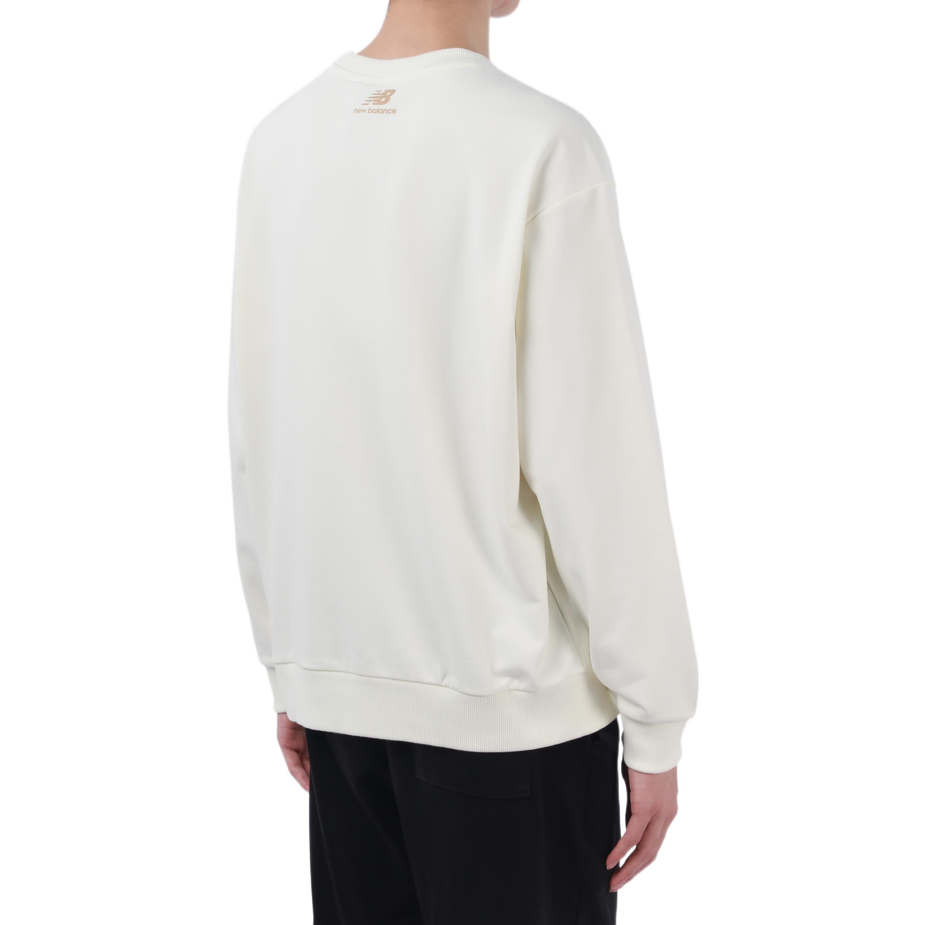 New Balance Casual Sports Sweatshirt 'White Black' 5CC44333-IV sold by KicksCrew product image thumbnail 3
