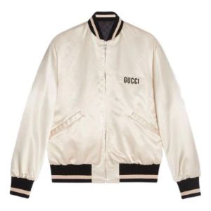 Gucci Reversible Water Repellent Nylon Bomber 'Black White' 672259-ZAHV9-1043 sold by KicksCrew