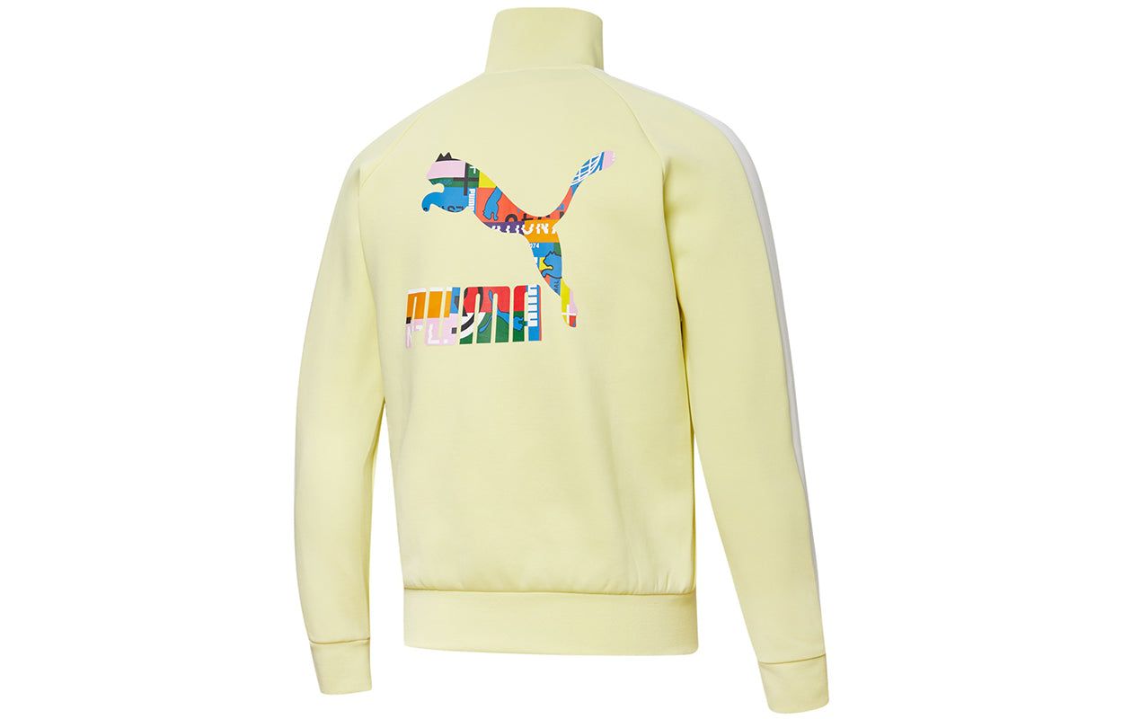Puma Sports Track Jacket 'Yellow Blue' 531290-40 sold by KicksCrew product image thumbnail 2