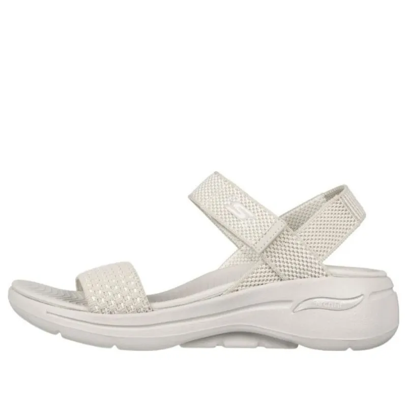 (WMNS) Skechers Go Walk 5 Arch Fit Polished Sandals 'White' 140264-NAT sold by KicksCrew