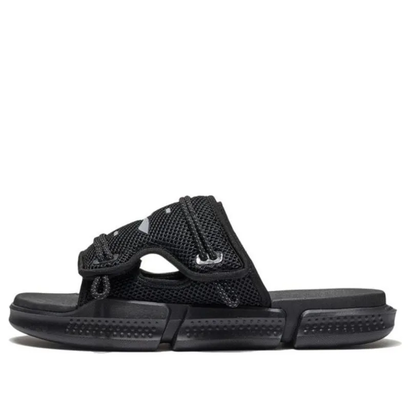 Li-Ning Reflective Sandals 'Black Silver' AGAS013-2 sold by KicksCrew