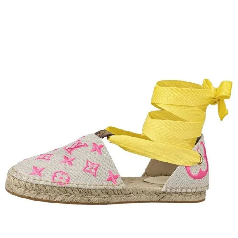 LOUIS VUITTON Starboard Sandals 'Beige Pink Yellow' 1A8GC2 sold by KicksCrew