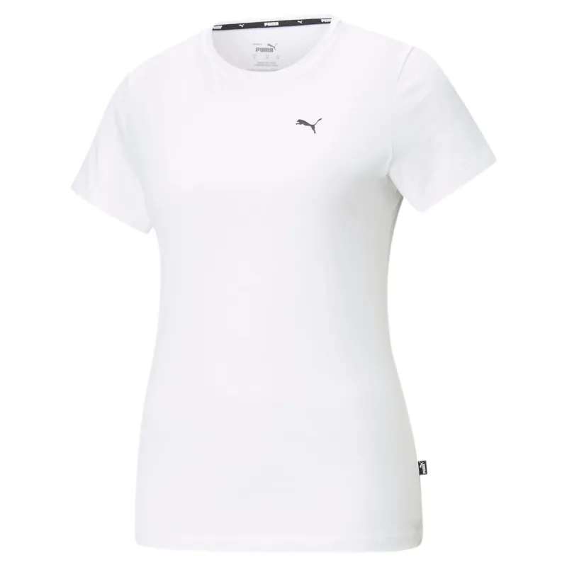 (WMNS) PUMA Essential Small Logo T-Shirt 'White' 586776-52 sold by KicksCrew