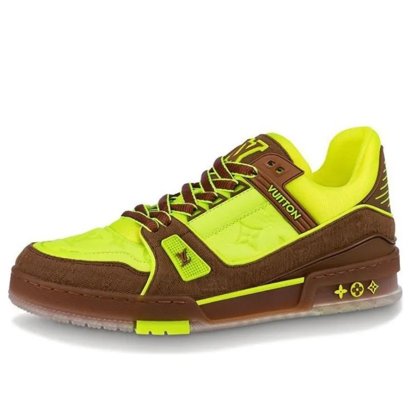 LOUIS VUITTON Trainers 'Neon Yellow with Brown' 1A8Z6I sold by KicksCrew