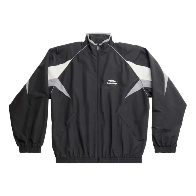 Balenciaga 3B Sports Icon Medium Fit Tracksuit Jacket 'Black' 746483TOO481000 sold by KicksCrew