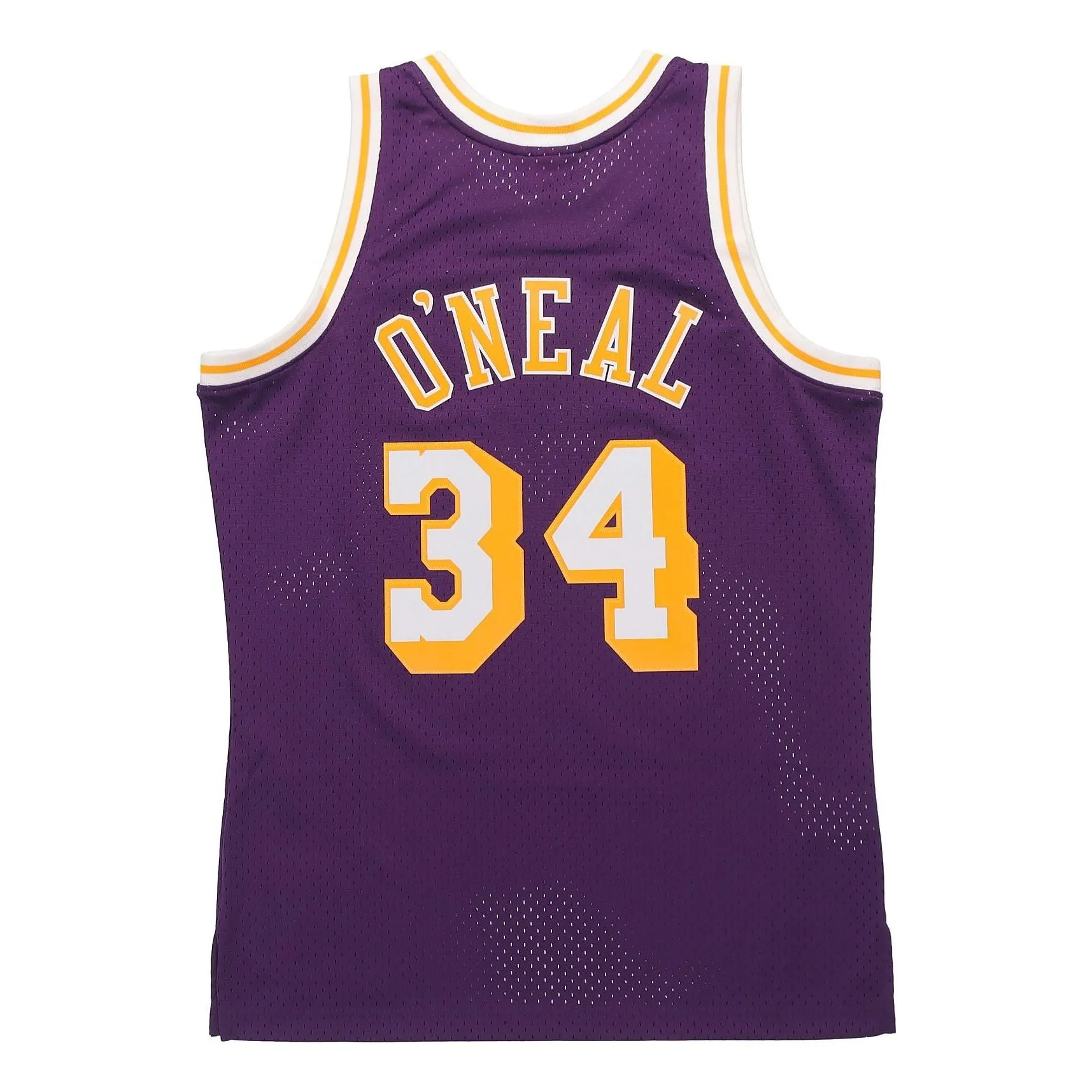 Mitchell & Ness x NBA Los Angeles Lakers 1996-97 Road Swingman Jersey 'Shaquille O'Neal 34' SMJYGS18178-LALPURP96SON sold by KicksCrew product image thumbnail 2