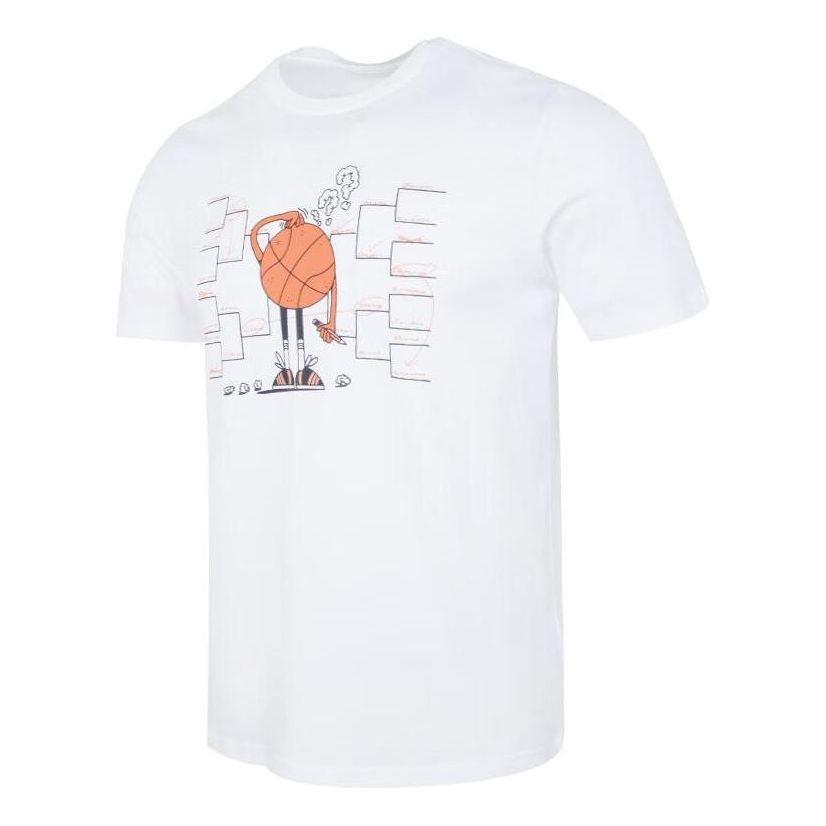 adidas Lil Stripe Bracket Graphic Short Sleeve Basketball T-shirt 'White' IC1870 sold by KicksCrew