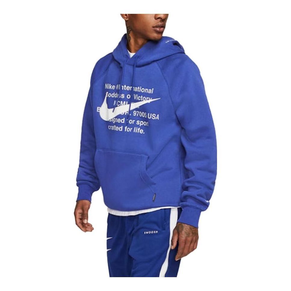 Nike NSW Sportswear Swoosh Pullover Hoodie 'Deep Royal Blue' CJ4861-455 sold by KicksCrew