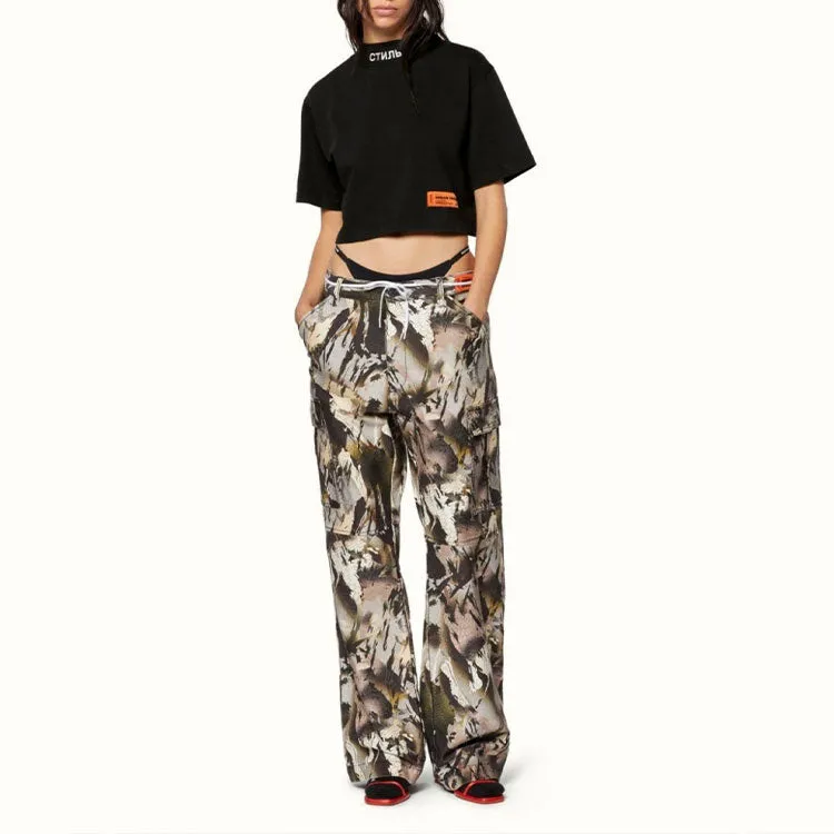 (WMNS) HERON PRESTON CTNMB Turtleneck Crop Top 'Black' HWAA031C99JER0011001 sold by KicksCrew product image thumbnail 2