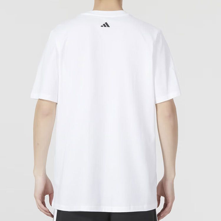 adidas Lil Stripe Bracket Graphic Short Sleeve Basketball T-shirt 'White' IC1870 sold by KicksCrew product image thumbnail 3