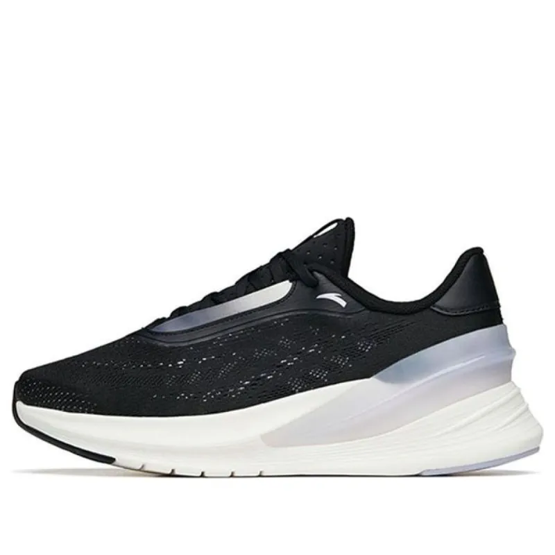 (WMNS) ANTA Running Series Sneakers 'Black White Silver' 122215556-1 sold by KicksCrew