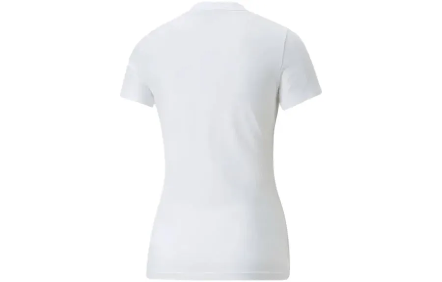 (WMNS) PUMA Classics Slim T-Shirt 'White' 535610-02 sold by KicksCrew product image thumbnail 2