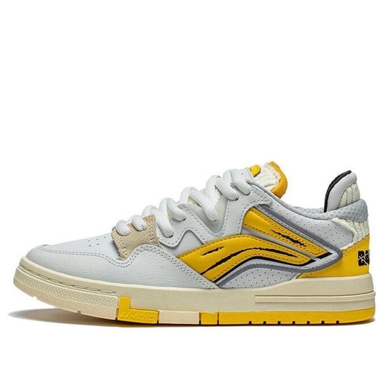 (WMNS) Li-Ning Wave Pro 'White Yellow' AECS094-1 sold by KicksCrew