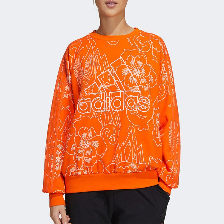 (WMNS) Adidas AOP Sweaters 'Orange' GT6487 sold by KicksCrew product image thumbnail 2