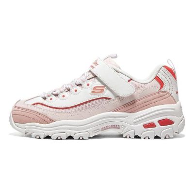 (GS) Skechers Dlites Chunky Shoes 'White Pink Red' 319001L-WPNK sold by KicksCrew