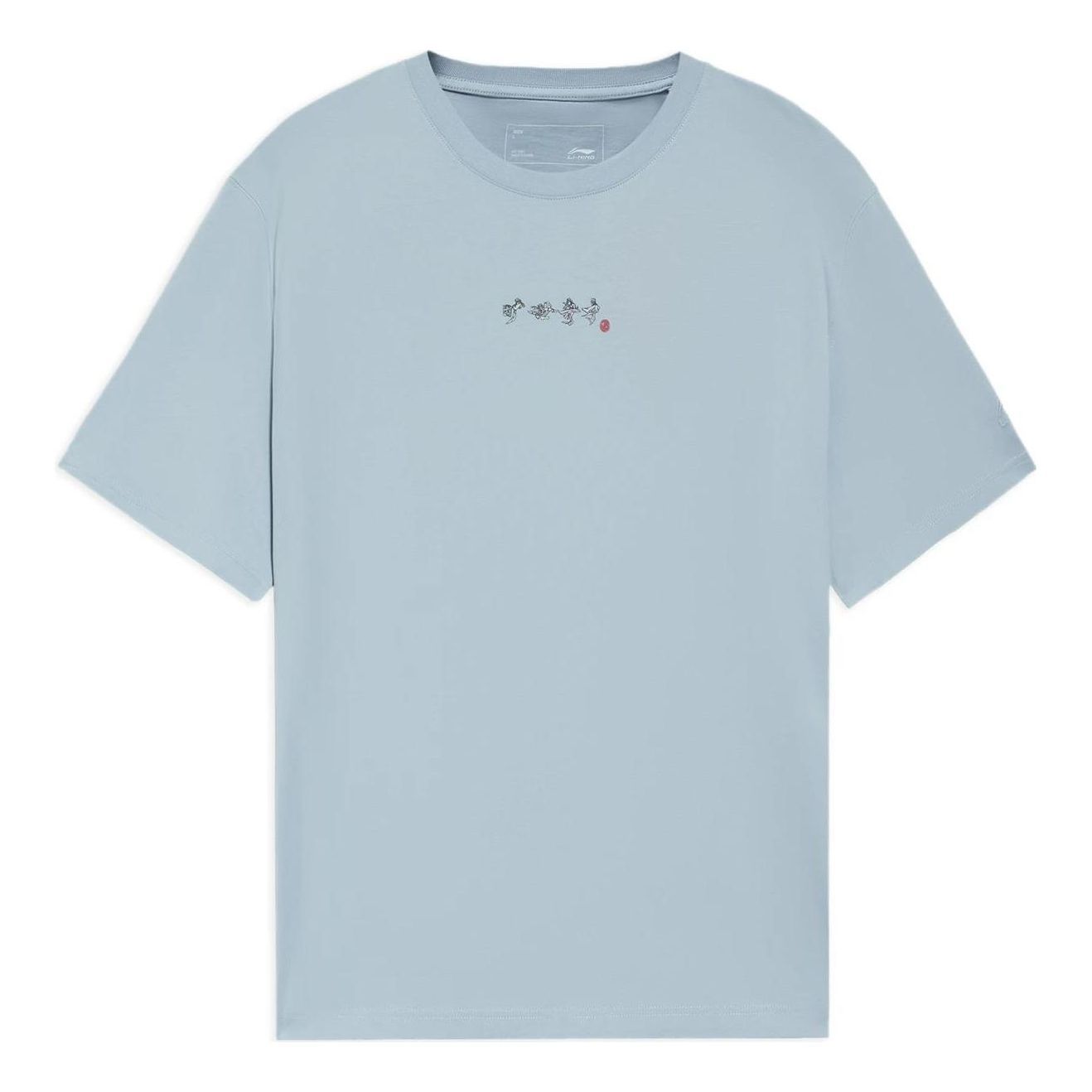 Li-Ning Casual Graphic Printed Tee 'Blue' AHSS371-6 sold by KicksCrew