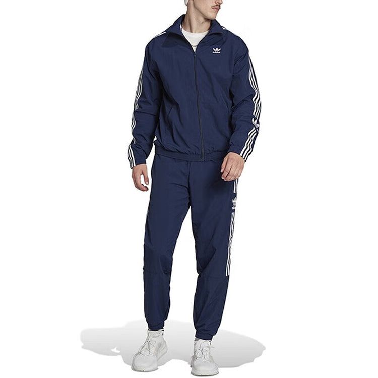 adidas originals Adicolor Classics Trefoil Track Jacket 'Night Indigo' IA6360 sold by KicksCrew product image thumbnail 4