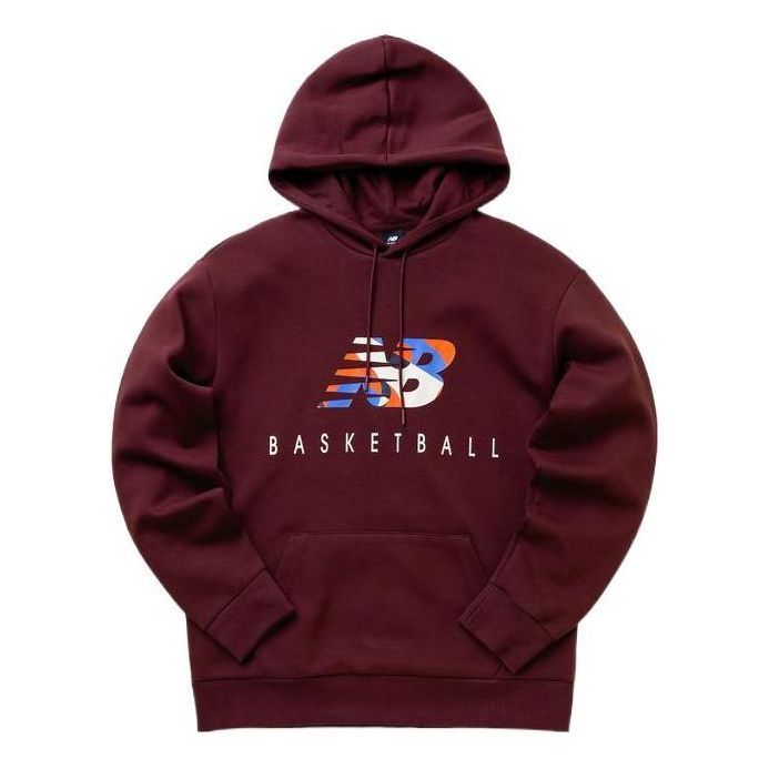 New Balance Hoops Classic Court Sweat Pullover Hoodie 'Burgundy' MT23585-NBY sold by KicksCrew