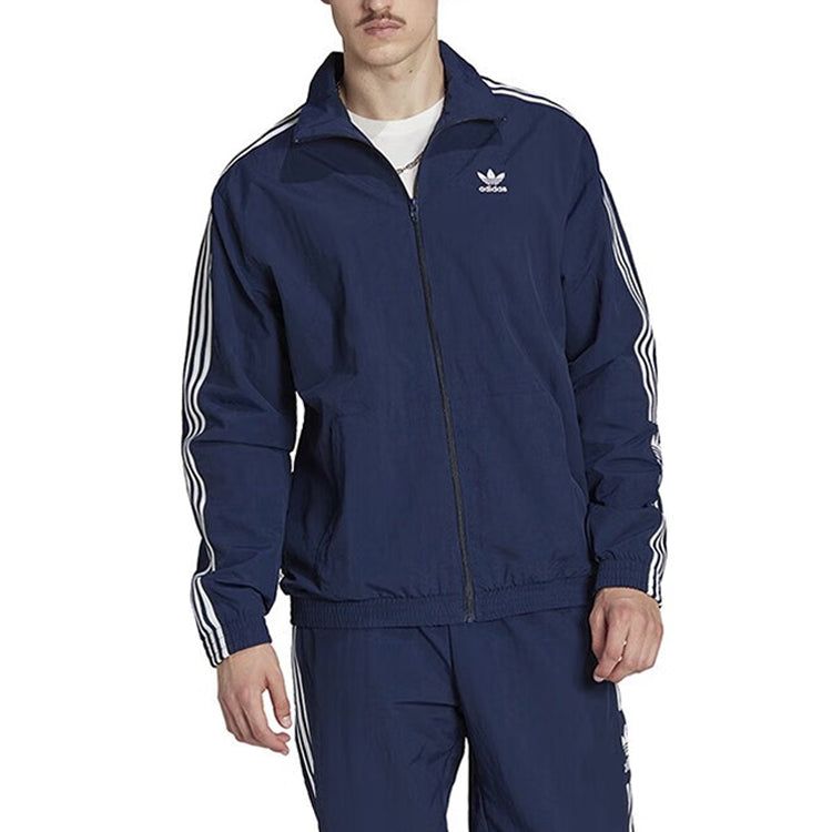 adidas originals Adicolor Classics Trefoil Track Jacket 'Night Indigo' IA6360 sold by KicksCrew product image thumbnail 2