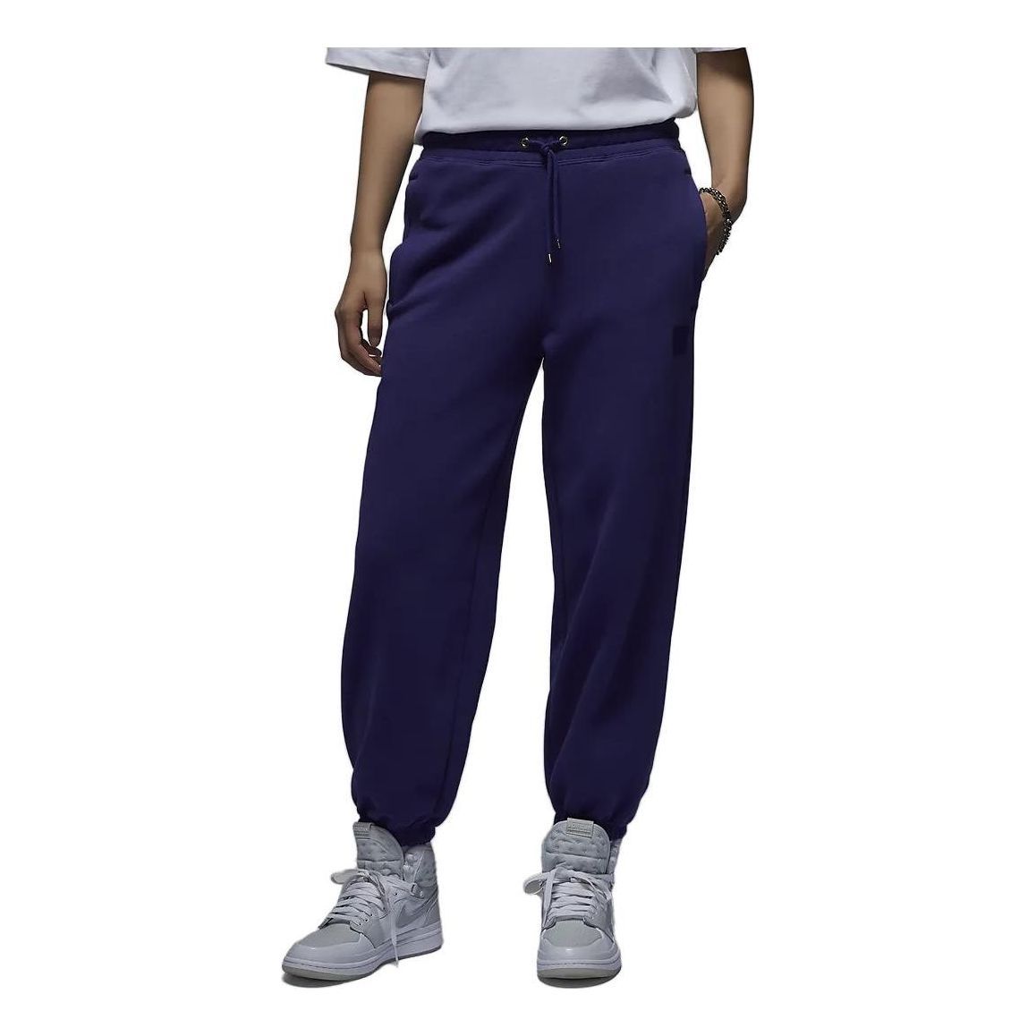 (WMNS) Air Jordan Flight Fleece Trousers 'Dark Purple' FB5114-502 sold by KicksCrew