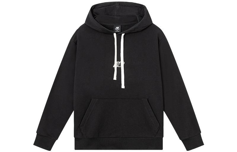 New Balance Classic Casual Logo Print Hoodie 'Black White' AMT23511-BK sold by KicksCrew product image thumbnail 2