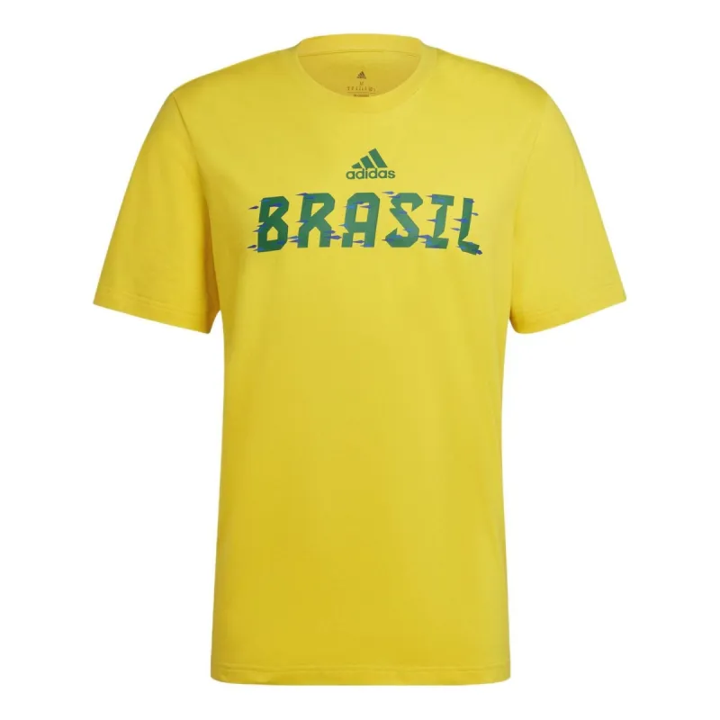 adidas FIFA World Cup 2022™ Brasil T-Shirt 'Yellow Green' HD6370 sold by KicksCrew