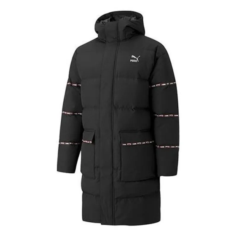 Puma Classic Long Down Jacket 'Black' 846422-01 sold by KicksCrew