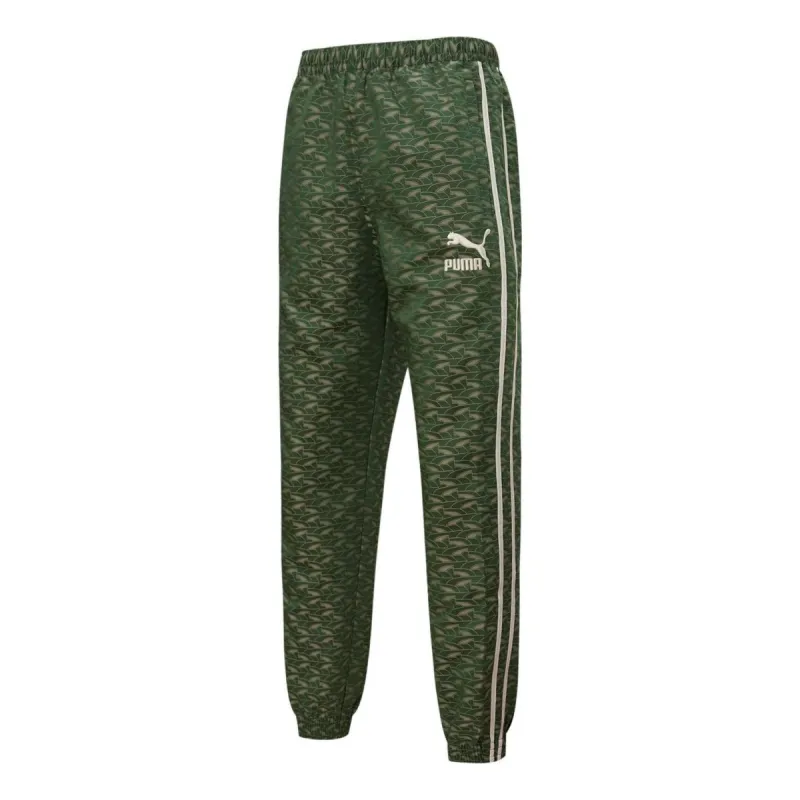 Puma Players Lounge Track Pants 'Green' 535805-25 sold by KicksCrew