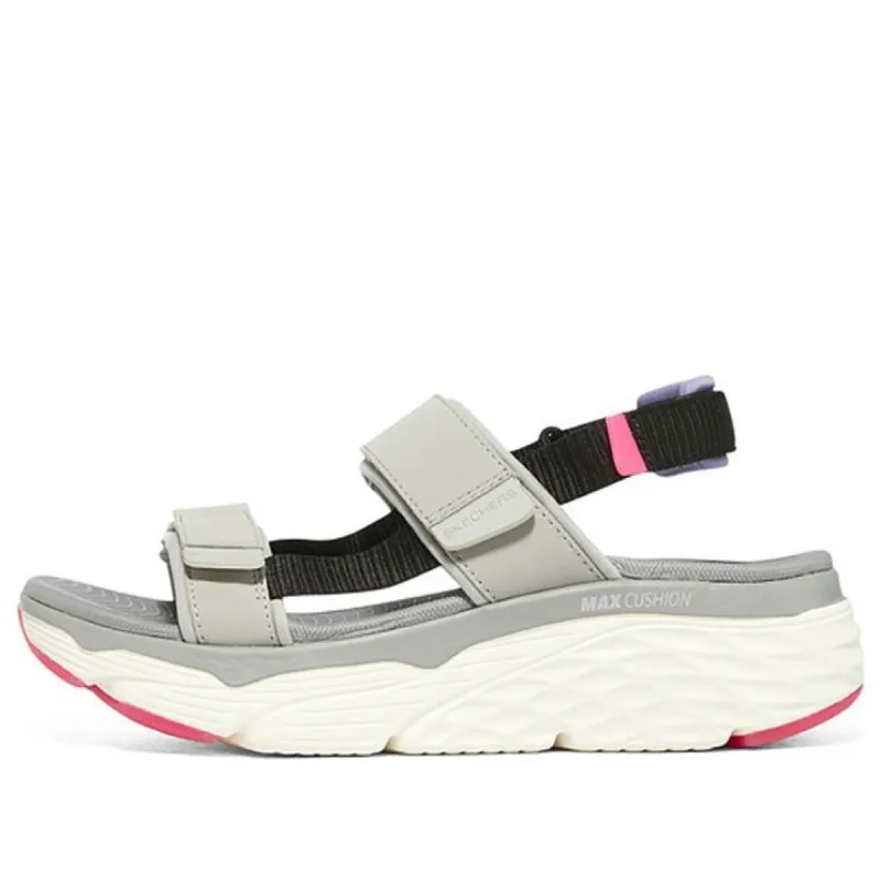 (WMNS) Skechers Max Cushioning 'Grey White Black Pink' 140421-GMLT sold by KicksCrew