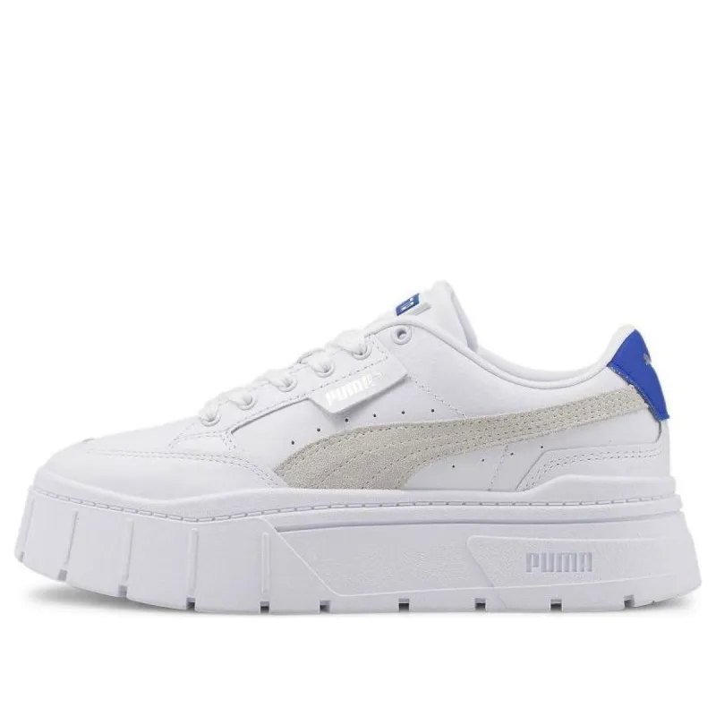 (WMNS) Puma Mayze Stack 'White Royal Sapphire' 384363-13 sold by KicksCrew