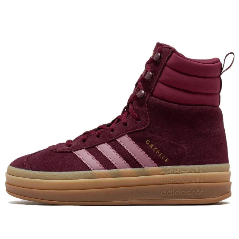 (WMNS) adidas originals Gazelle Boot 'Maroon Gum' ID6882 sold by KicksCrew