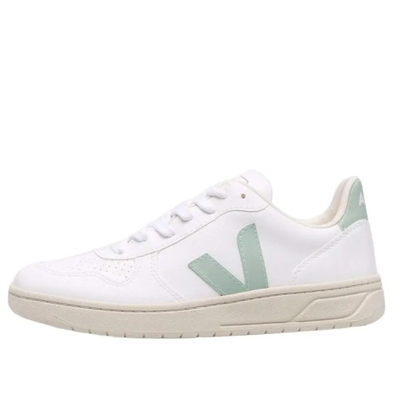 Veja V-10 Lace-Up Sneakers 'White Matcha' VX0702806A sold by KicksCrew