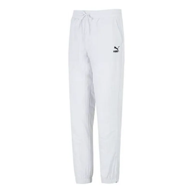 Puma Zippered Woven Pants 'White' 535554-72 sold by KicksCrew