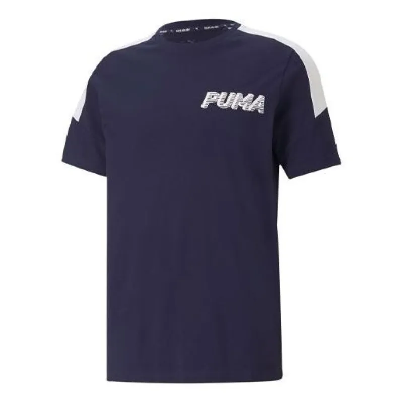 Puma Modern Sports Logo T-Shirt 'Navy' 845910-06 sold by KicksCrew