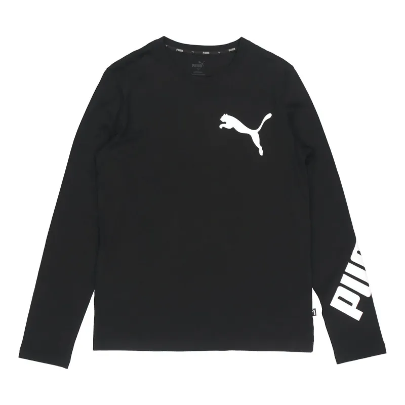 Puma Casual Long Sleeve T-Shirt 'Black' 845979-01 sold by KicksCrew