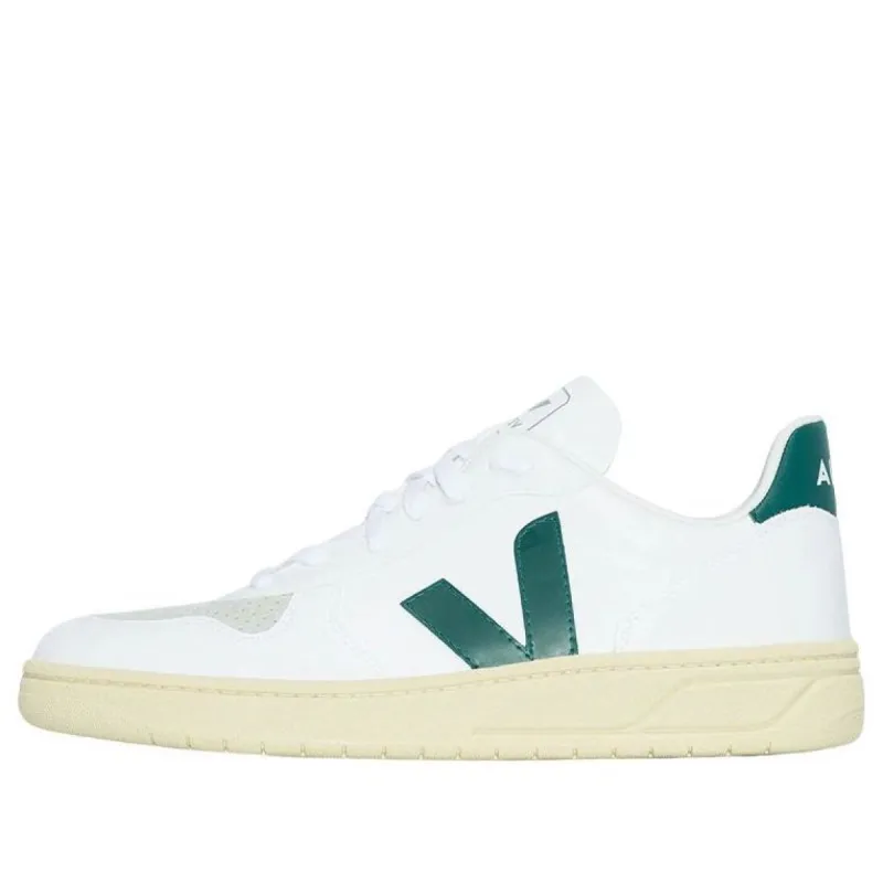 Veja V-10 Lace-Up Sneakers 'White Teal Green' VX072733 sold by KicksCrew