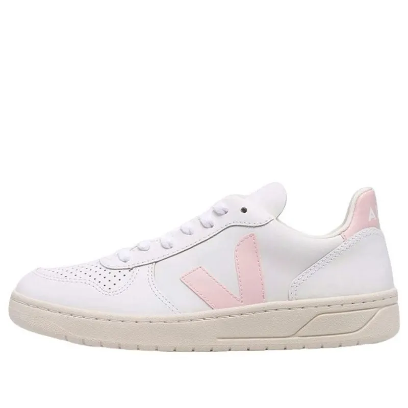 Veja V-10 Low-Top Sneakers 'White Pink' VX0202644 sold by KicksCrew