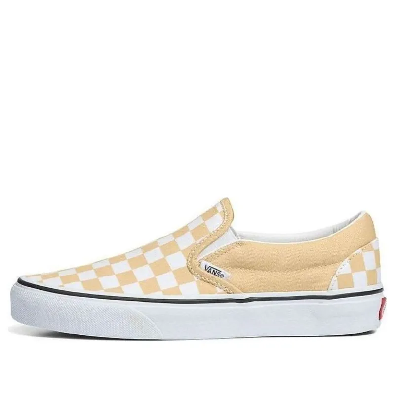 Vans Color Theory Slip-On Skate Shoes 'Tan White' VN0A7Q5DBLP sold by KicksCrew
