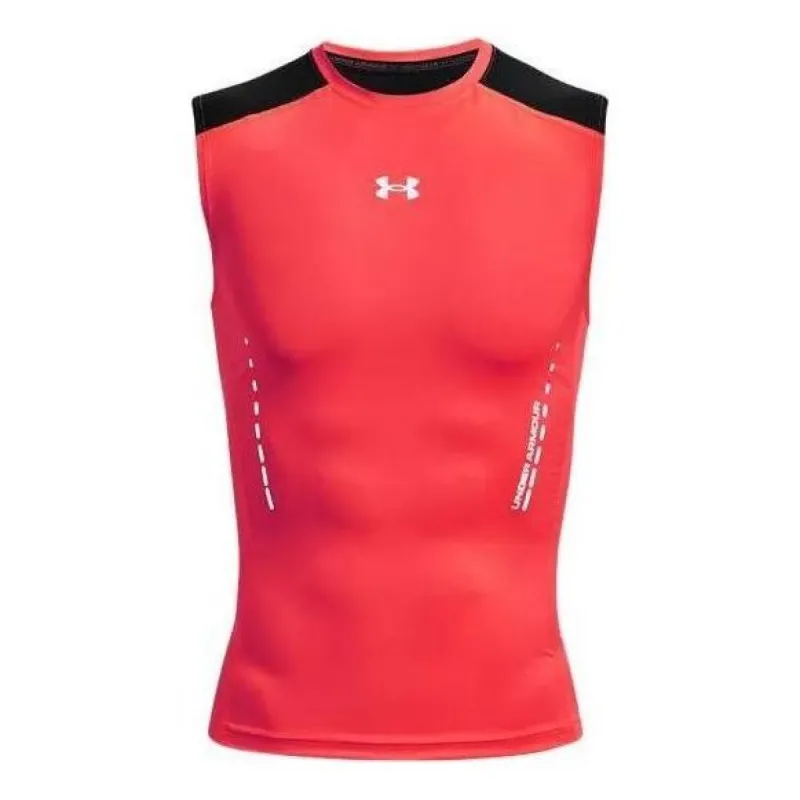 Under Armour HeatGear Vent Comp Sleeveless 'Pink Red' 1370656-628 sold by KicksCrew