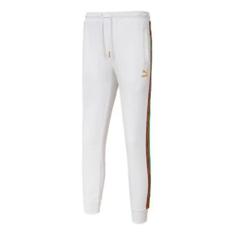 PUMA Track Pants 'White Red Green' 599290-02 sold by KicksCrew