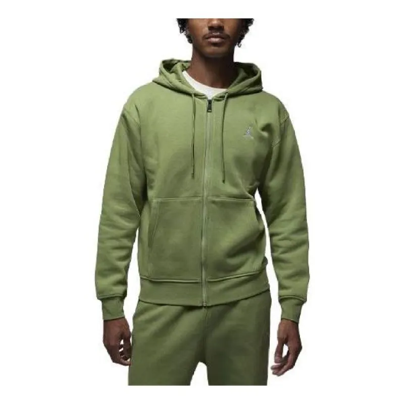 Air Jordan Essentials Full-Zip Fleece Hoodie 'Sky J Light Olive' FJ7771-340 sold by KicksCrew