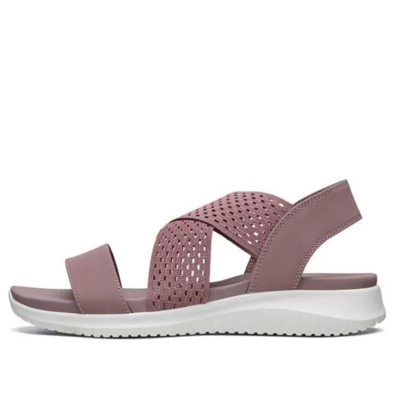 (WMNS) Skechers Ultra Flex 'Mauve White' 32495-MVE sold by KicksCrew