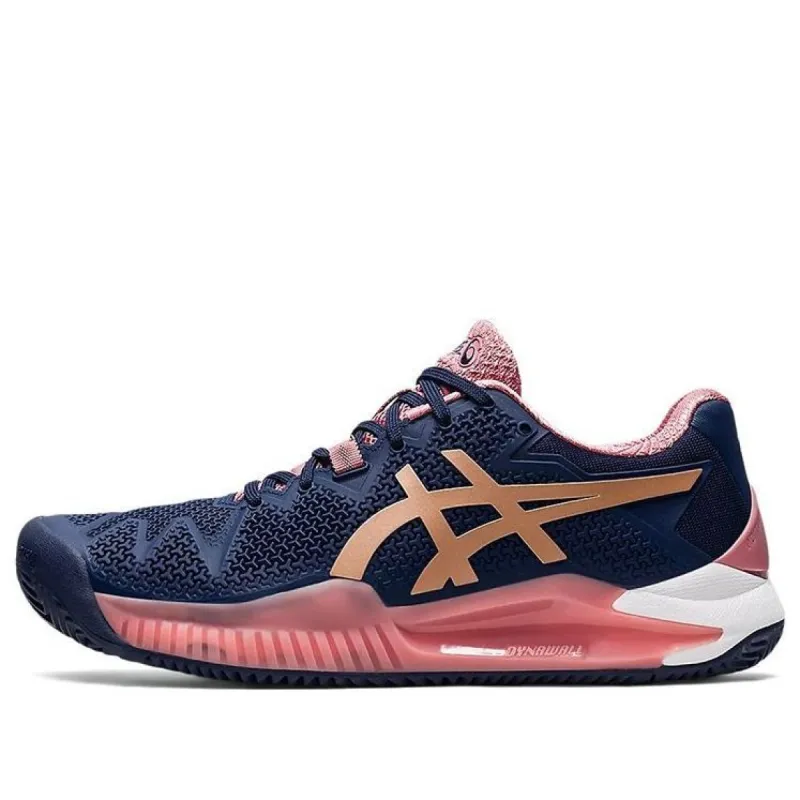 (WMNS) ASICS Gel-Resolution 8 Clay 'Peacoat Rose Gold' 1042A070-404 sold by KicksCrew